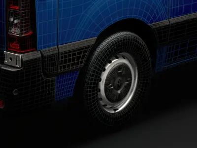Renault Master Van 2020 wheel 3D model