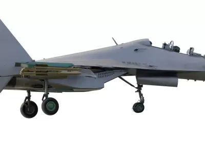 Sukhoi Su-30MKI with interior  3D model