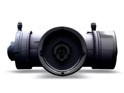 SciFi Industrial Engine Model Low-poly 3D model