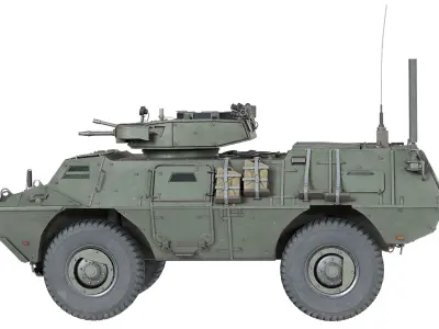 M1117 Guardian ASV Low-poly 3D model