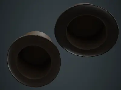 Top Hat 1A Low-poly 3D model