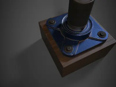 Industrial lamp Low-poly 3D model purchase