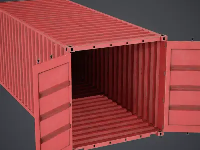 Container - PBR Texture Low-poly 3D model