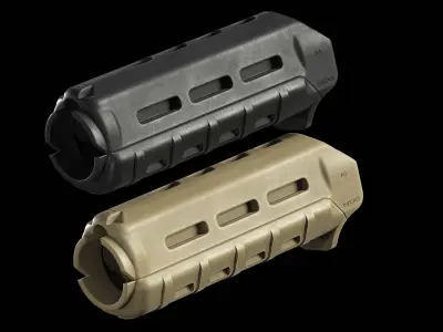 Magpul MOE M-Lok Handguard Low-poly 3D model