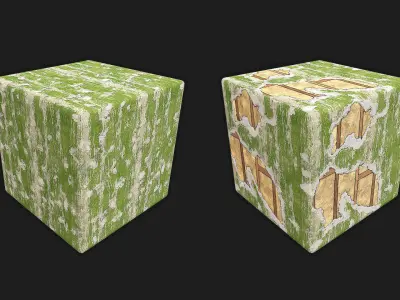 PBR Ruined Wall Part 1 Texture