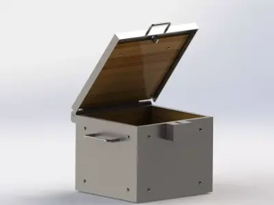 explosive box single 3D model