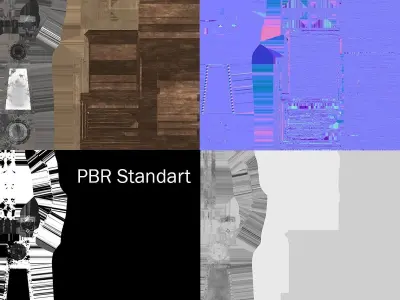 Old Lamp Low-poly 3D model