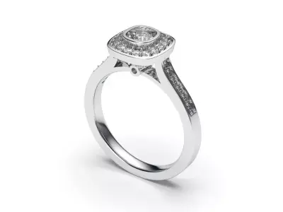 solitaire with ring sizes  8 part S14 3D print model