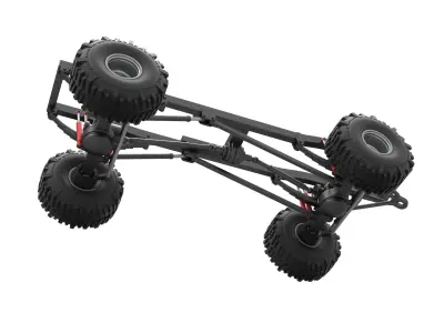 Chassis of Wheel Standing Mega Truck Scale 1 to 25 3D print model