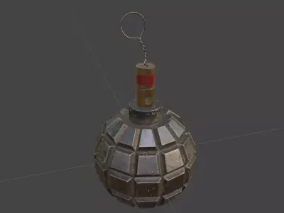 Grenade Pack Low-poly 3D model shop