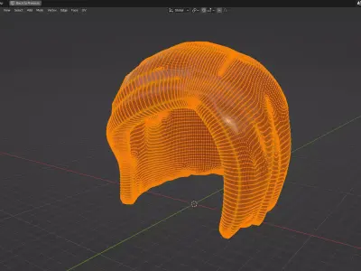 Custom3Dprint Minifigure Accessory - Minifigure Hair S2 - 119 3D print model