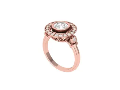 Wedding Ring  3D print model 254