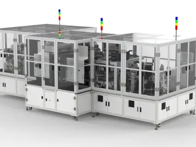 Automatic Lithium Battery Insurance Welding Machine 3D model