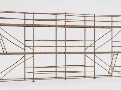 -Old Scaffolding V8- 3D model