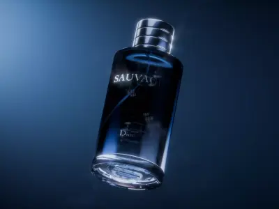 Christian Dior Sauvage Fragrance Free 3D Model Free low-poly 3D model