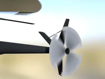 Propeller Rotate Prop for DAZ3D Free 3D model