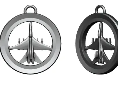 F-16 Aircraft Pendant 3D print model