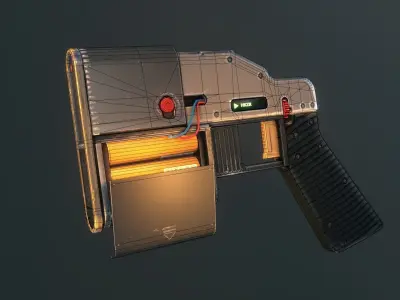 Hackzr - Hacking taser gun Low-poly 3D model