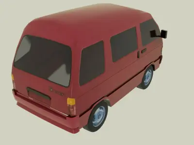 Asia Towner Low-poly 3D model