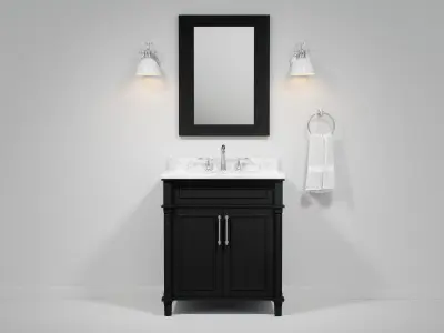 OVE Aberdeen 30 Impress Black 3D model