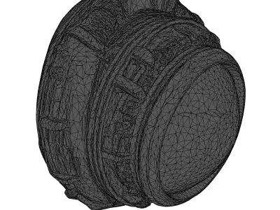Futuristic Cybernetic Eye Implant 3D model
