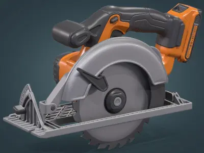 Circular Saw Low-poly 3D model buy