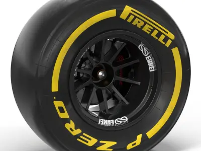 Formula One Wheel 3D model