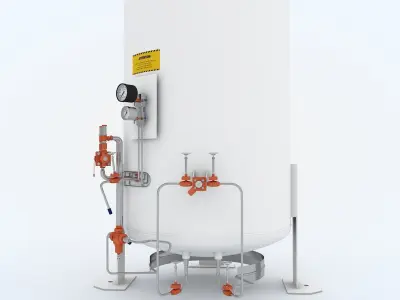 Hydrogen Storage Tank 3D model