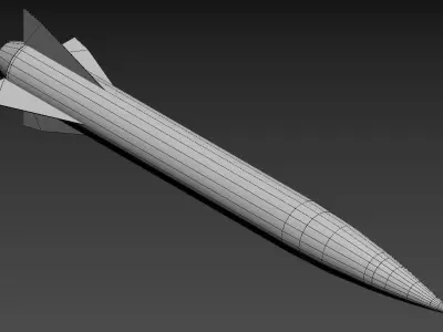 Ching Feng Missile  Low-poly 3D model
