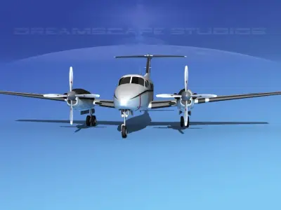 Beechcraft UC-12Q Huron V01 USN 3D model