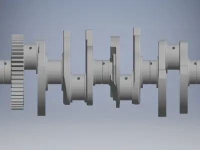 Crank Shaft Part 3D model