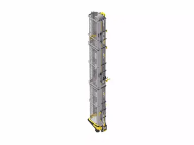 Drill Rig -2 Feeders Only 3D model