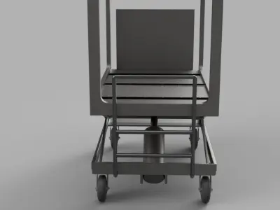 Glass Panel Scissor Lift  3D model