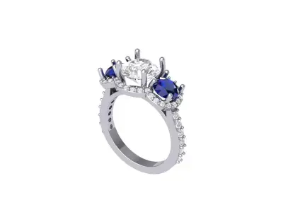 Wedding Ring  3D print model 396