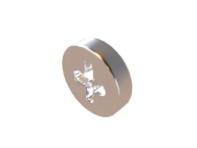 Screw v1 002 Low-poly 3D model