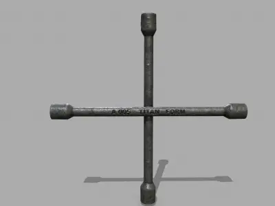   Lug Wrench Low-poly 3D model buy
