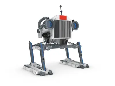 Funny Robot Character 3D model 13