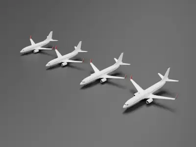 Boeing 737-600  737-700  737-800  737-900 Next Generation Pack 3D model