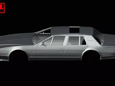 Aston Martin Lagonda Series 2 1976-1985 - Car Body Shell 3D print model
