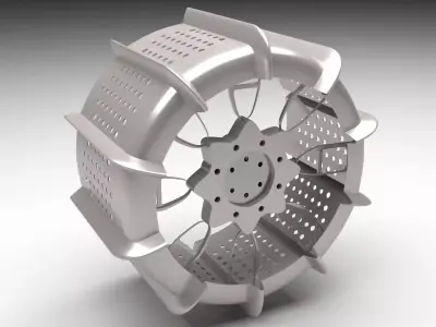 Moon Robot Tire 3D model