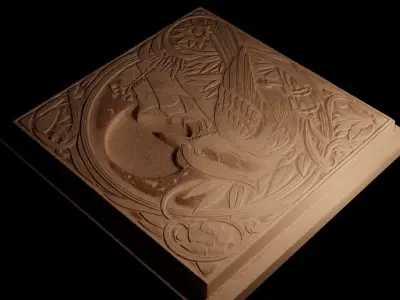 Chaparral CNC 3d Print High Relief Sand Casting 3D print model
