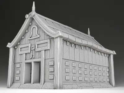 Stylized Japanese Set Part 1 and Crying girl 3D print model