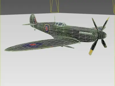 AIRCRAFT SUPERMARINE SPITFIRE - CGTRADER Low-poly 3D model