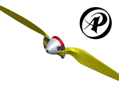 Folding Propeller AP-PR-009 12-9 3D print model