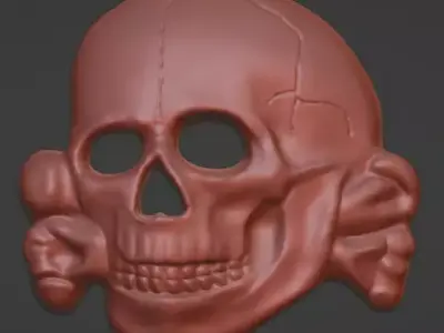 WWII Waffen SS Totenkopf 3D model