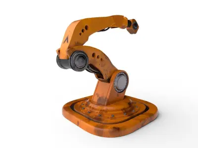 Industrial robot arm 5X high poly 3D model 3D model