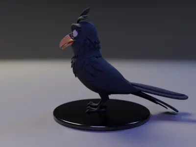 the crow 3D print model