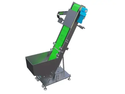Automatic lifting cover sorting and capping machine 3D model