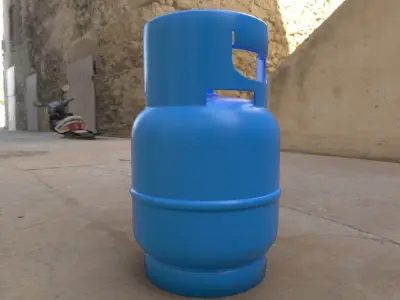 oil container Free low-poly 3D model