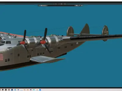 Boeing -314 Clipper Free 3D model
